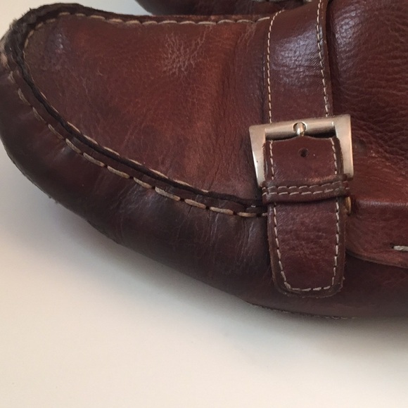 Bragano Men’s Brown Buckle Loafers Size 9.5 Made In  Italy - Picture 6 of 8